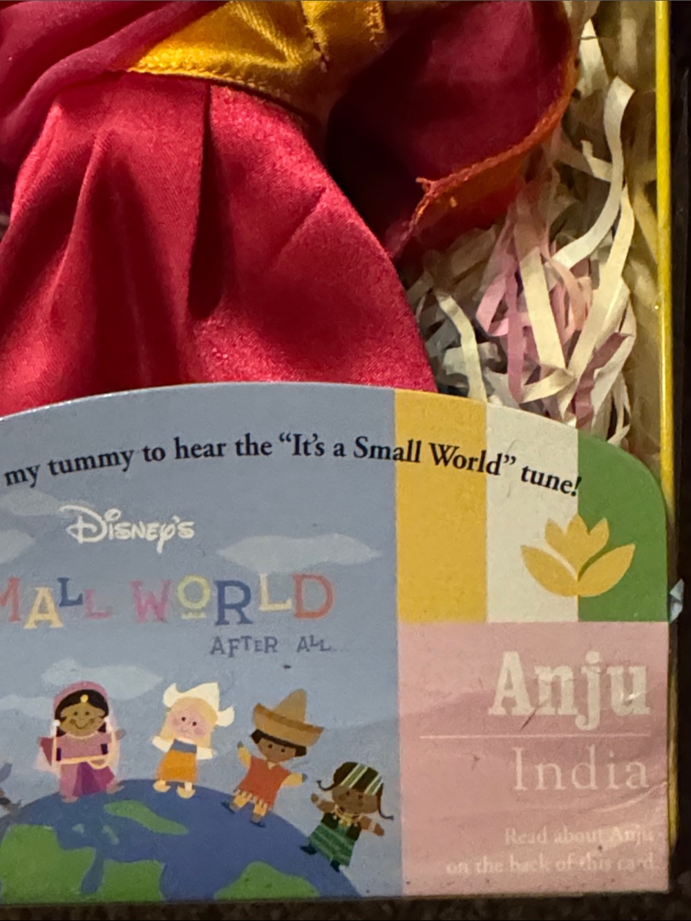 Disney Small World Anju India Plush Doll - Pink & Gold - Picture 3 of 6